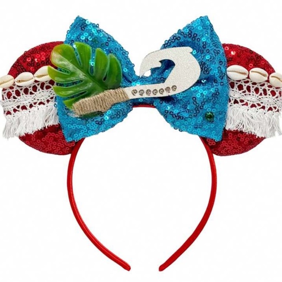Moana Maui Hook Mouse Ears Headbands for Disneyland Walt Disney World WDW - Picture 1 of 5